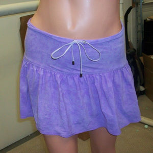 Sauvage Purple Skirt Bathing Suit Cover-Up Med